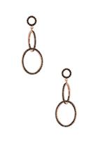 Isabel Marant Circle Drop Earrings In Black