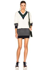 Maison Margiela Cricket Marine Sweater In Neutrals,blue,stripes