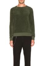 Nudie Jeans Samuel Terry Sweatshirt In Green