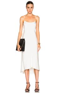 Tibi Bias Dress In White