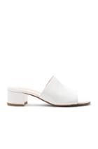 Maryam Nassir Zadeh Patent Leather Sophie Slides In White