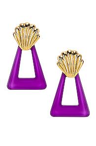 Rixo Helene Earrings In Purple,metallic