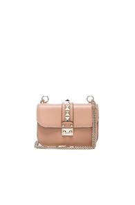 Valentino Small Lock Flap Bag In Neutrals