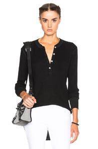 Nsf Hal Henley Tee In Black