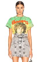 Madeworn The Doors Morrison Tee In Green,ombre & Tie Dye,yellow