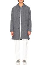 A.p.c. Ivan Coat In Black,white