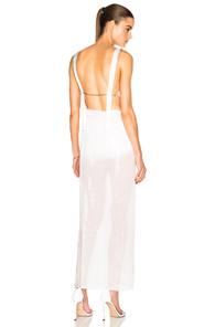Calvin Klein Collection Gavis Evening Dress In White