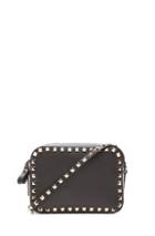 Valentino Rockstud Cross Body Bag In Black