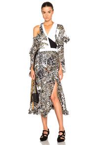 Preen By Thornton Bregazzi Arcane Dress In Neutrals,animal Print