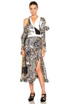 Preen By Thornton Bregazzi Arcane Dress In Neutrals,animal Print