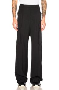 Rick Owens Tailored Cargo Pants In Black