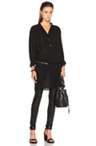 Ann Demeulemeester Tie Waist Blouse In Black