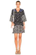 Suno Button Front Fit & Flare Dress In Black,floral