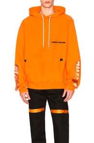 Heron Preston Chromed Eggs Hooded Sweatshirt In Orange