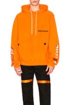 Heron Preston Chromed Eggs Hooded Sweatshirt In Orange