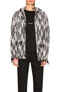 Saint Laurent Sweater In Abstract,gray