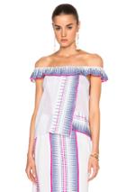 Lemlem Wubit Embroidered Top In White,purple