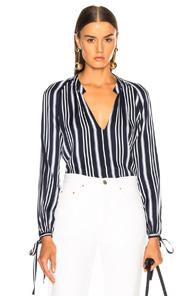 Ag Adriano Goldschmied Karina Top In Blue,stripes