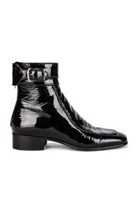Saint Laurent Miles Bootie In Black