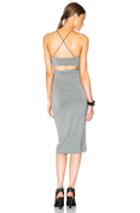 T By Alexander Wang Strappy Tank Dress In Gray