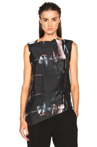 Ann Demeulemeester Asymmetric Tank In Black,abstract