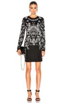 Givenchy Tattoo Dress In Abstract,black