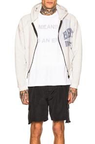 Reese Cooper Reconstructed Vintage Champion Zip Hoodie In Gray
