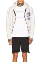 Reese Cooper Reconstructed Vintage Champion Zip Hoodie In Gray