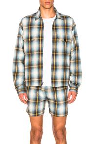 Adaptation Plaid Jacket In Blue,plaid,white,yellow