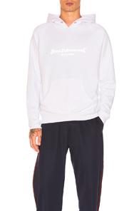 Gosha Rubchinskiy Logo Hooded Sweatshirt In White