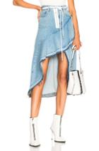Off-white X Levi's Asymmetric Skirt In Blue