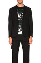 Raf Simons Small Fit Blazer In Black