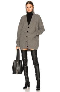 Acne Studios Sahar Cardigan In Gray