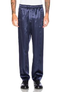 Opening Ceremony Silky Flannel Track Trousers In Blue