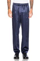 Opening Ceremony Silky Flannel Track Trousers In Blue