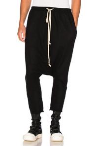 Rick Owens Jersey Shorts In Black