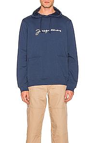Jacquemus Logo Hoodie In Blue
