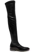 Givenchy Stretch Leather Over The Knee Boots In Black