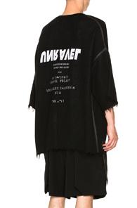 Unravel Boiled Tour Jacquard Boxy Tee In Black