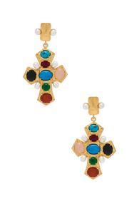 Christie Nicolaides Agnes Earrings In Metallics