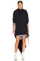 Monse Hero Cape Hoodie In Blue