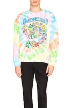 Madeworn The Grateful Dead Sweatshirt In Blue,ombre & Tie Dye,pink,green