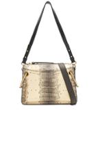 Chloe Small Roy Printed Watersnake Shoulder Bag In Neutral,animal Print