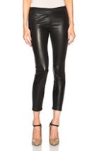 Theperfext Brittany Leather Pants With Hidden Zipper In Black