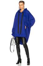 Marques ' Almeida Asymmetric Hoodie In Blue