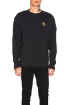 Calvin Klein Est. 1978 Logo Crew Neck Tee In Black,yellow