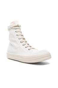 Drkshdw By Rick Owens Vegan Sneaks In White