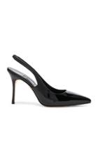 Manolo Blahnik Patent Leather Allura 90 Sandals In Black