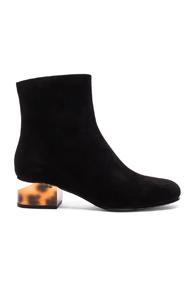 Alexander Wang Kelly Tortoise Heel Booties In Black