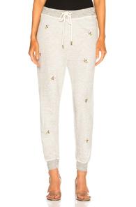 The Great Cropped Sweat Pant In Gray,floral